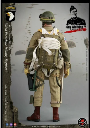 1/6 Scale-Soldier histoire pour pieds Guy Whidden II Airborne-Bottes en cuir
